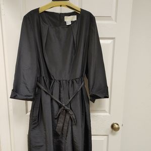 Dresses by Nubiano Black Taffeta A-Line